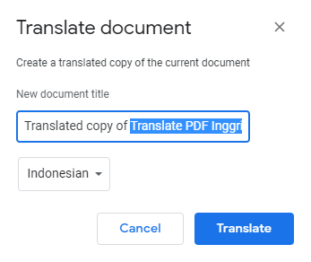 Cara Mudah Translate PDF Inggris ke Indonesia