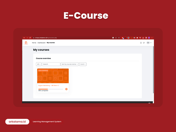 fitur e-course pada learning management system (lms)
