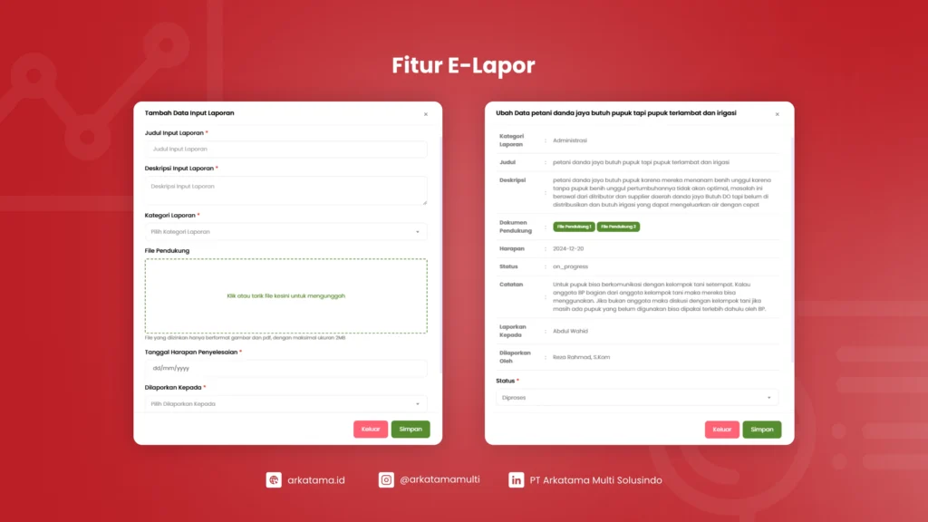 Fitur E-Lapor