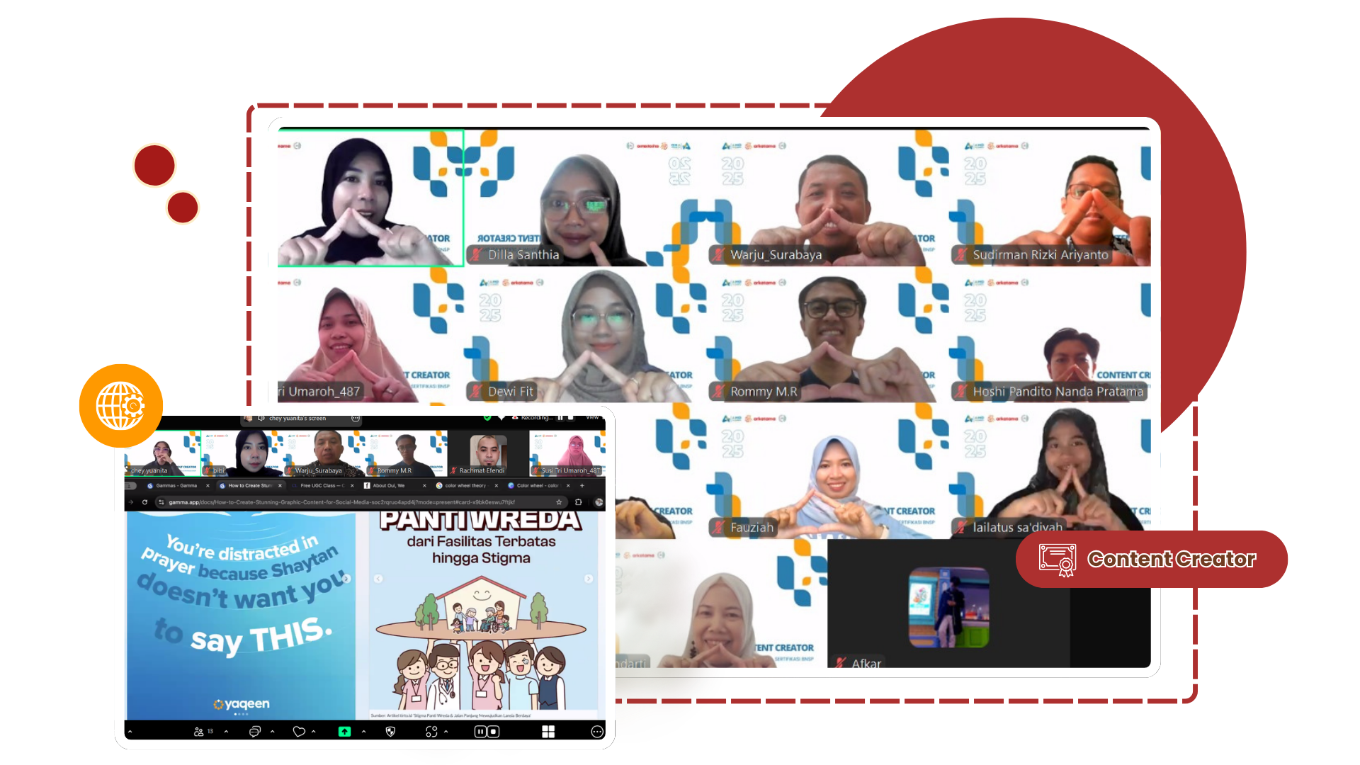 Sertifikasi BNSP Content Creator dosen Universitas Negeri Surabaya